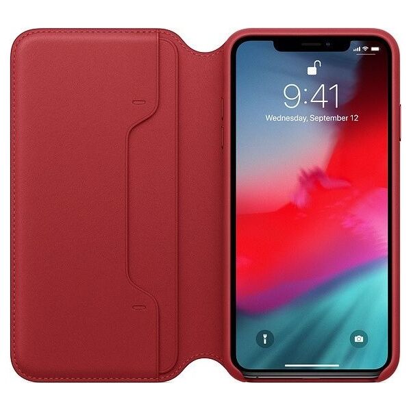 Apple Apple iPhone XS Max Leather Folio (PRODUCT) RED