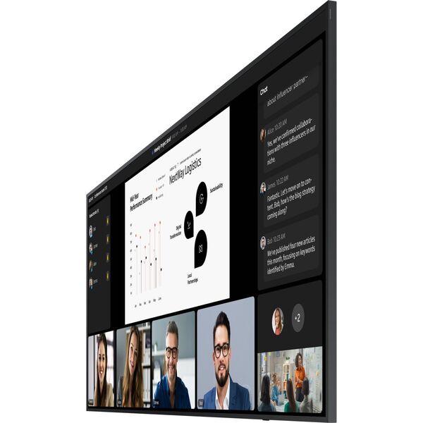 SAMSUNG QP105DX-5K - 267 εκ. (105") Διαγώνιος κλάση QPDX-5K Series LCD-Display με LED-οπίσθιο φωτισμό - Ψηφιακή Σήμανση - Tizen OS - 5K UHD (2160p) 5120 x 2160 - Σχιστόλιθος Μαύρο