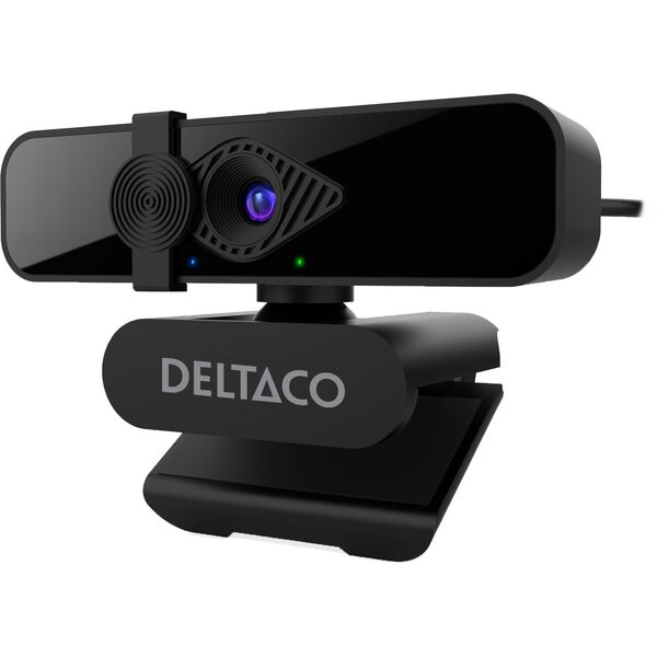 Κάμερα Διαδικτύου DELTACO, 2K QHD με περιστροφή 360°, κλίση πάνω/κάτω, 2MP, μαύρο / W-200 / 1902913