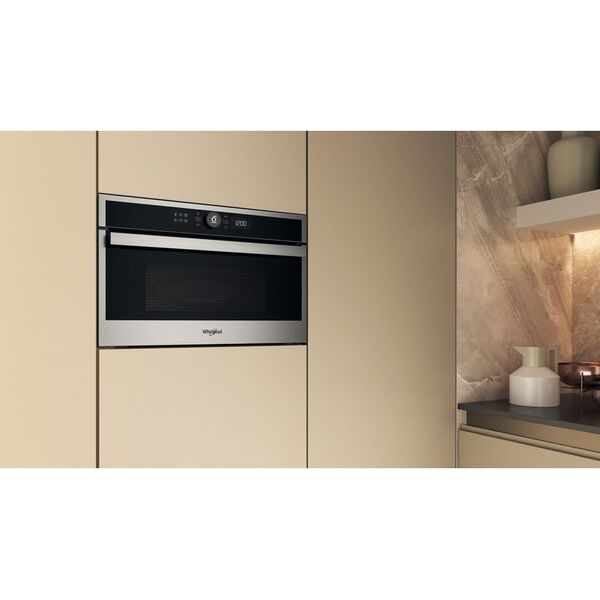 Whirlpool 31 L 1000 W από ανοξείδωτο χάλυβα - Εντοιχιζόμενος φούρνος μικροκυμάτων με γκριλ