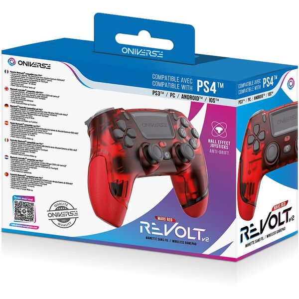 Ασύρματο χειριστήριο παιχνιδιών Oniverse Revolt v2, Mars Red, PS4