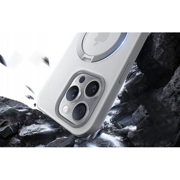 Θήκη Torras Ostand Spin για iPhone 16 ProMax (Γκρι)