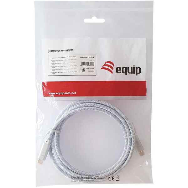 Καλώδιο USB Equip 128360 USB 3.2 Gen 2 (3.1 Gen 2) 3 m USB C Λευκό
