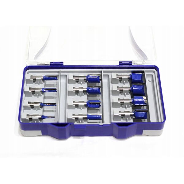 Σετ κοπτικών αυλακώσεων, 5-25mm, 8mm στέλεχος, 12 τεμ
