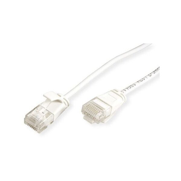 ROLINE GREEN UTP patchkabel Cat.6A (Class EA), LSOH, extra dun, wit, 5 m