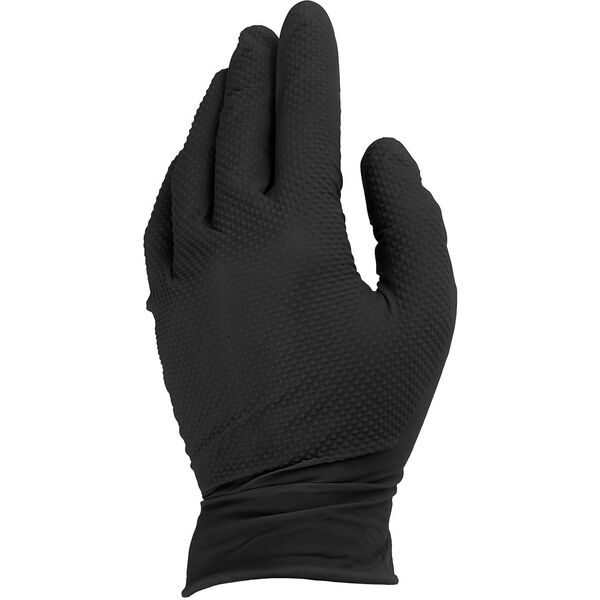 Rękawice nitrylowe SOLID GRIP 50szt. r. M czarne (10)