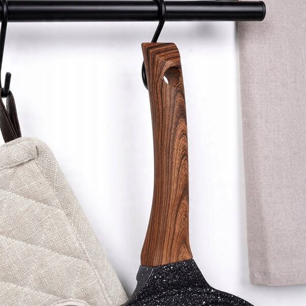 ΤΗΓΑΝΙ ΓΡΑΝΙΤΗ ΓΙΑ 7 ΤΗΓΑΝΙΤΕΣ ΜΕ ΧΑΜΟΓΕΛΑ BLACK&WOOD 199008