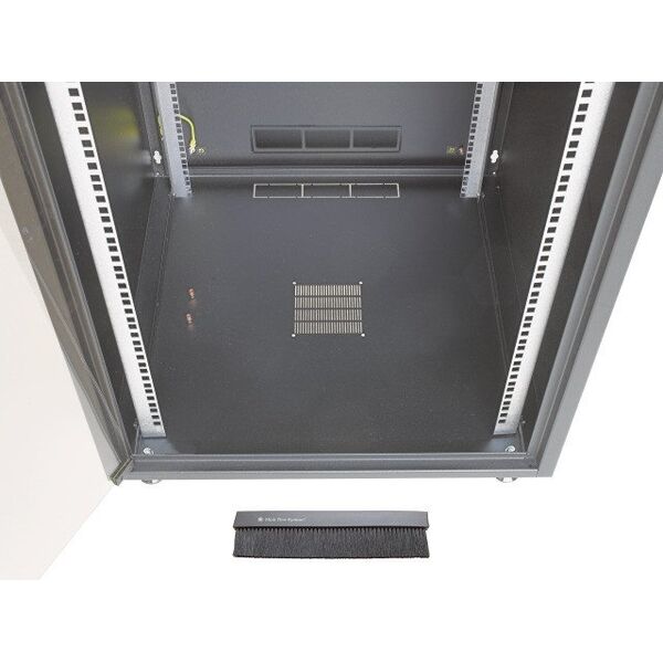 Ερμάριο δικτύου 19 ιντσών EFB OFFICE SERIES 18U 600X600 RAL9005 Μαύρο IP20 πλήρως συναρμολογημένο και αποσυναρμολογούμενο με γυάλινη πρόσοψη 45KG φορτίο