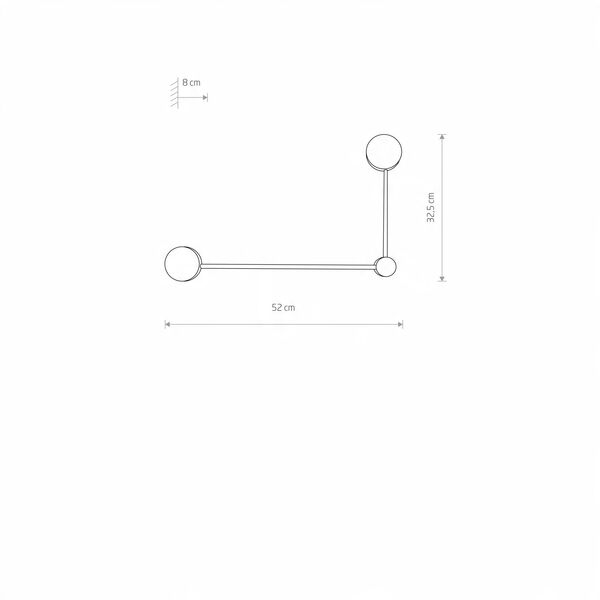 Nowodvorski Orbit 10638 απλίκα φωτιστικό τοίχου 2x8W GX53 μαύρο