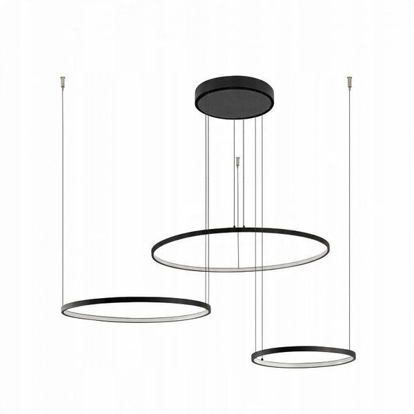 Nowodvorski Circolo 10867 κρεμαστό φωτιστικό 3x45W LED 4000K 1800Lm μαύρο/λευκό