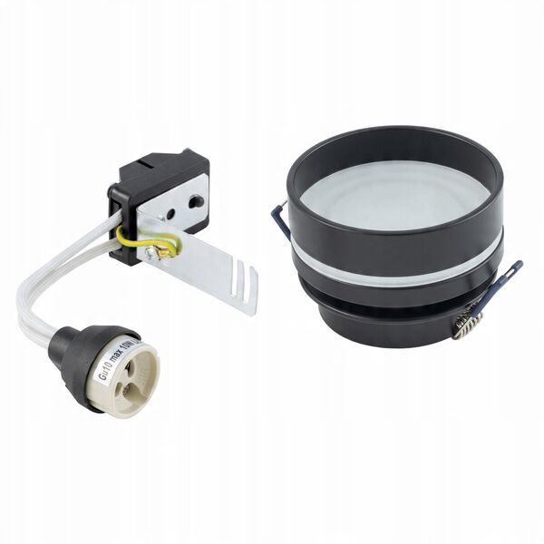 Nowodvorski Mljet 10493 φωτιστικό χωνευτό downlight 1x10W GU10 μαύρο/λευκό