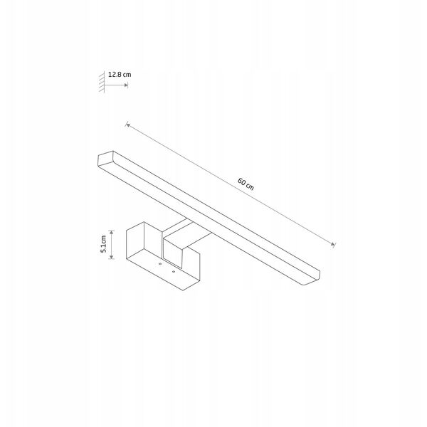 Nowodvorski Cezanne 10684 απλίκα φωτιστικό τοίχου IP44 1x12W LED 4000K λευκό