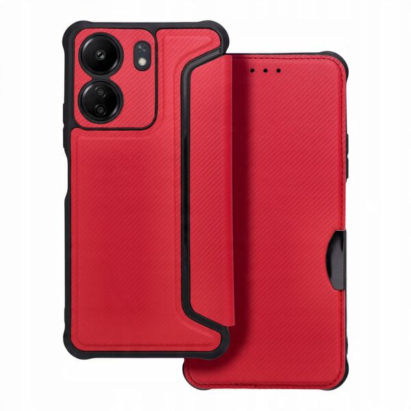 Kabura RAZOR Book do XIAOMI Redmi 13C czerwony
