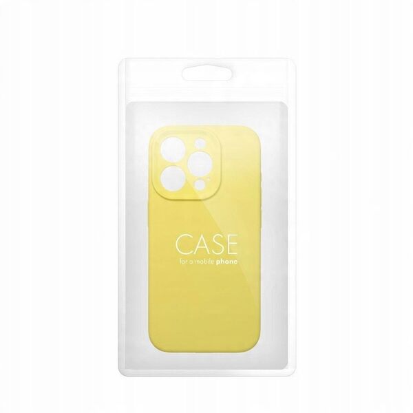 Futerał SILICONE 2mm do IPHONE 16 żółty