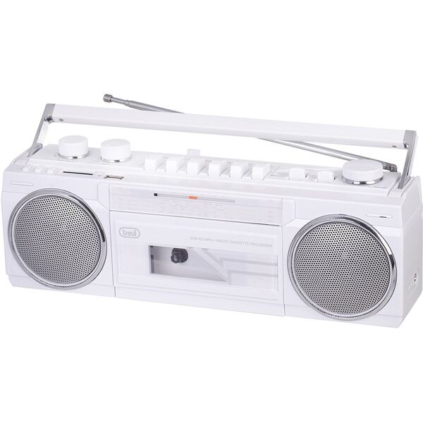 Boombox Trevi RR501 κασέτα/BL/USB/SD λευκό