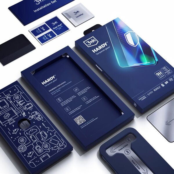 Apple iPhone 15 - 3mk Hardy Tempered Glass