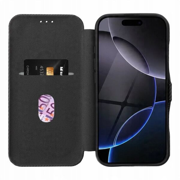 Kabura FOLIO Side Magnet do IPHONE 16 PRO czarny