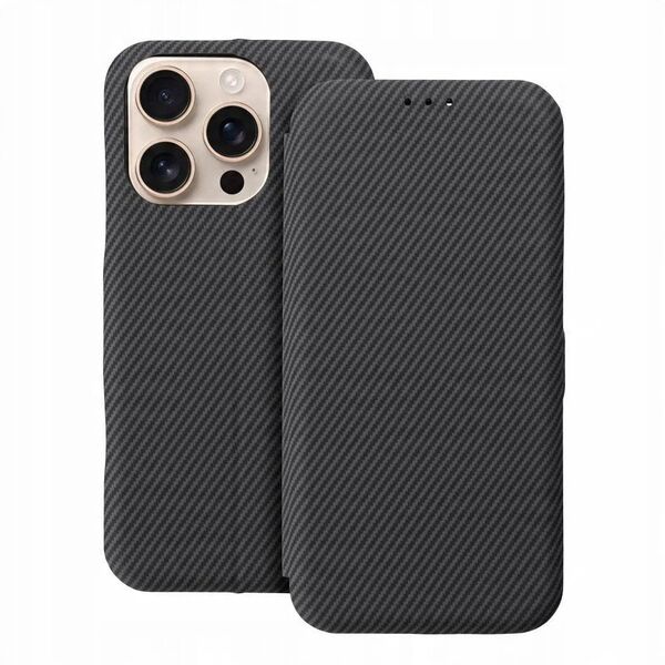 Kabura FOLIO Side Magnet do IPHONE 16 PRO MAX szary