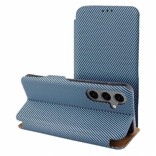 Kabura FOLIO Side Magnet kompatybilny z S-PEN do SAMSUNG S23 ULTRA niebieski