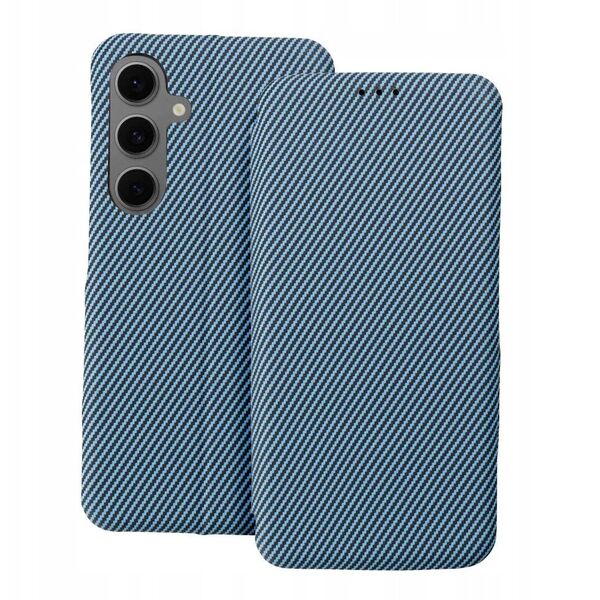 Kabura FOLIO Side Magnet kompatybilny z S-PEN do SAMSUNG S23 ULTRA niebieski