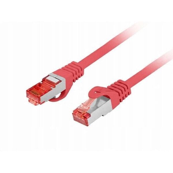 PATCHCORD KAT.6 S/FTP LSZH CU 15M CZERWONY FLUKE PASSED LANBERG