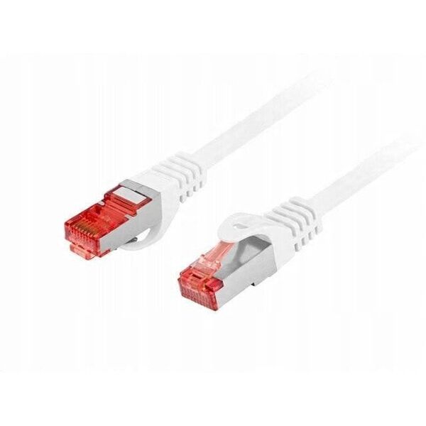 PATCHCORD KAT.6 S/FTP LSZH CU 15M BIAŁY FLUKE PASSED LANBERG