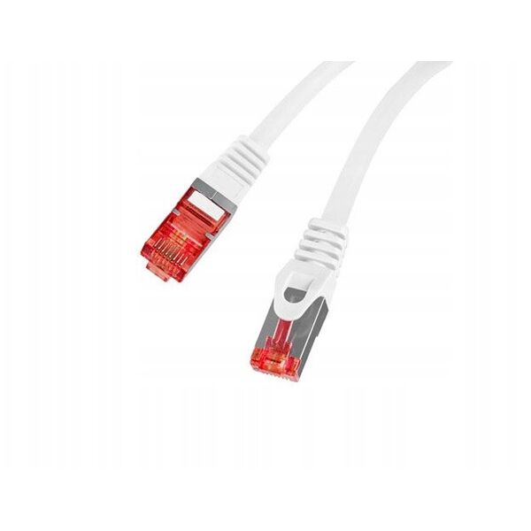 PATCHCORD KAT.6 S/FTP LSZH CU 15M BIAŁY FLUKE PASSED LANBERG
