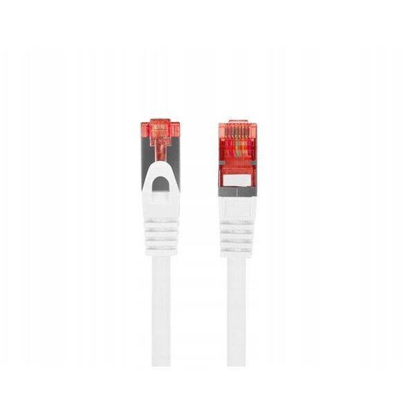 PATCHCORD KAT.6 S/FTP LSZH CU 15M BIAŁY FLUKE PASSED LANBERG