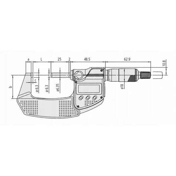 MIKROMETR CYFR.   0- 25 IP65