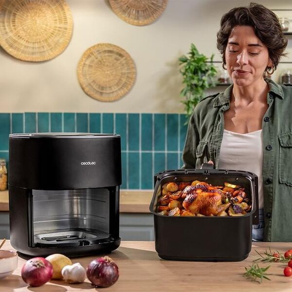 Cecotec Cecofry&Grill Duoheat 6500, μαύρο