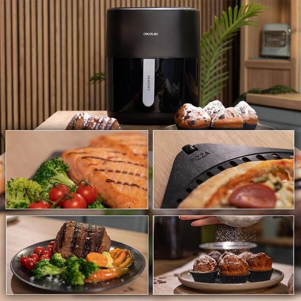 Cecotec Cecofry&Grill Duoheat 6500, μαύρο
