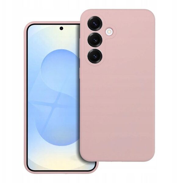 Θήκη SILICONE 2mm για SAMSUNG S25 Plus συμβατή με MagSafe ροζ πούδρας