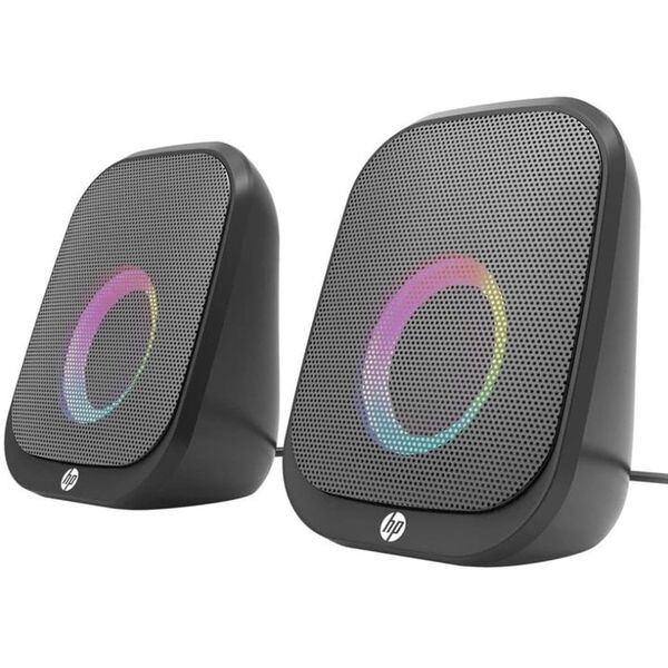 HP ηχεία DHS-2113, 2.0, 6W, μαύρα, Bluetooth, φωτισμός