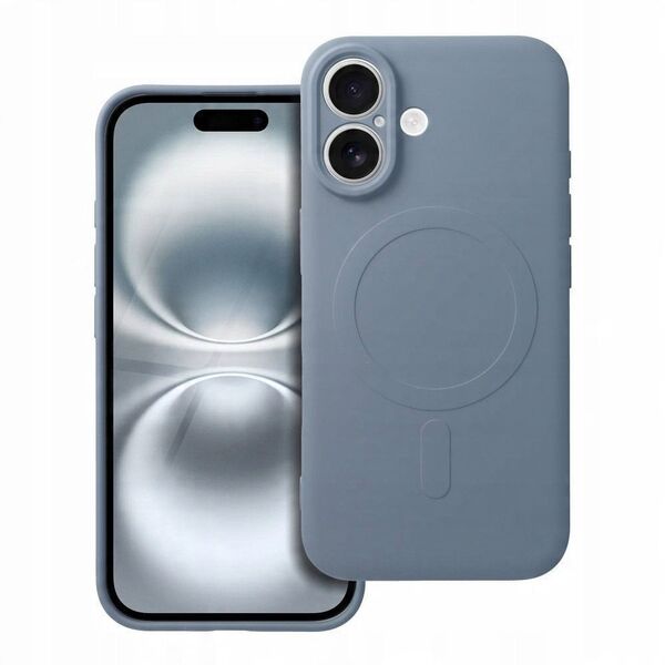 Θήκη SILICONE MAG COVER συμβατή με MagSafe για SAMSUNG S25 ανοιχτό μπλε