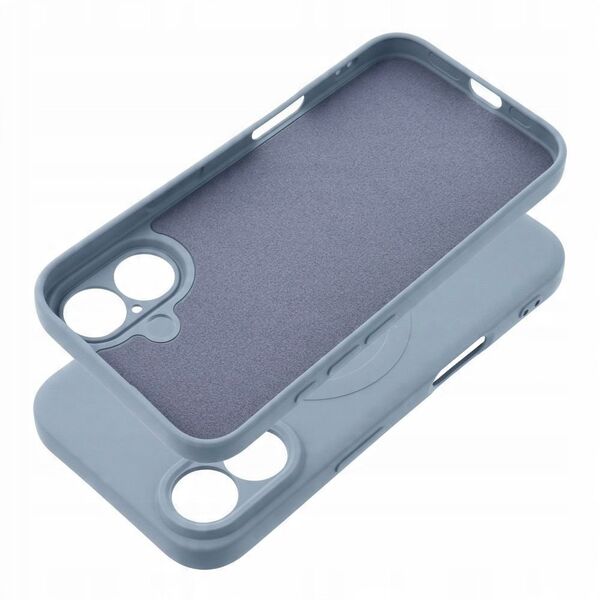 Θήκη SILICONE MAG COVER συμβατή με MagSafe για SAMSUNG S25 ανοιχτό μπλε
