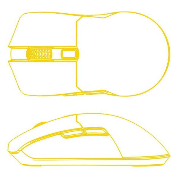 HATOR Pulsar 3 myszka Gaming Oburęczny USB Typu-A Optyczny 12000 DPI