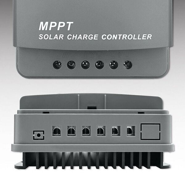 Solarny regulator ładowania MPPT z czujnikiem temperatury 30A | 12V/24V | LCD | 2xUSB | Bluetooth | APP | GEL | LiFePO4 Qoltec