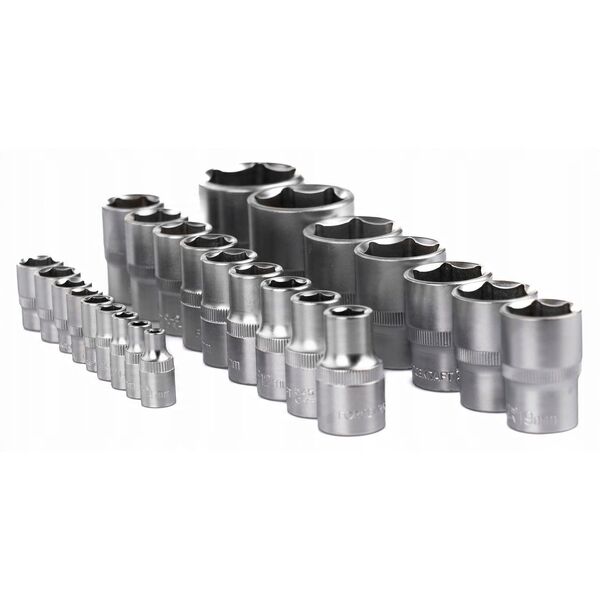 Σετ καρυδάκια 1/4" & 1/2" 25τεμ. (4-32mm) (6-γωνιακά)
