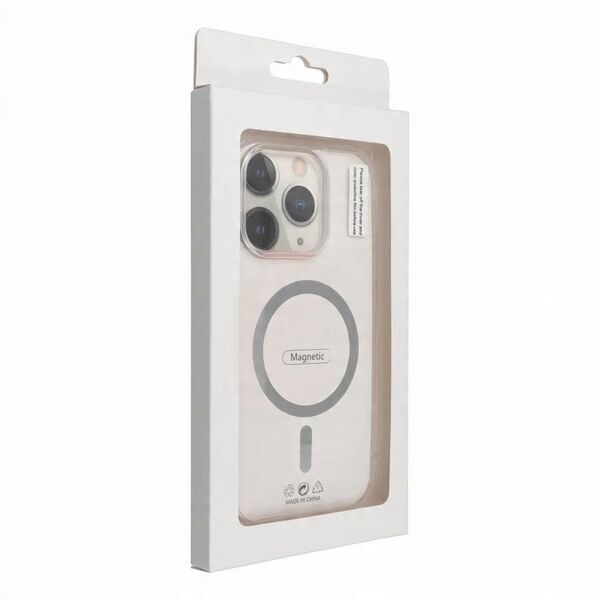 Drop Glue Colorful Ring Mag Cover συμβατό με MagSafe ταιριάζει στο IPHONE 12 PRO MAX γκρι