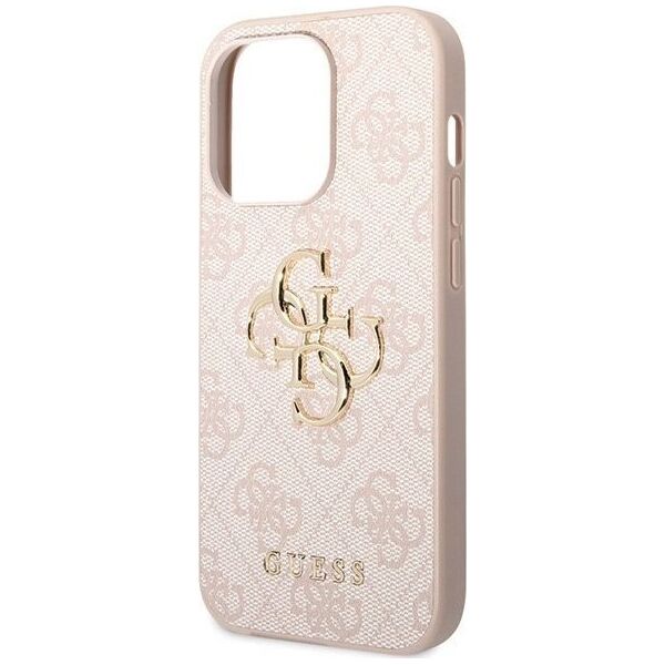 Guess Guess GUHCP15L4GMGPI iPhone 15 Pro 6.1" różowy/pink hardcase 4G Big Metal Logo