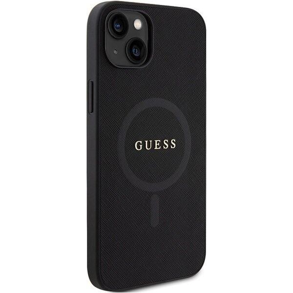 Guess Guess GUHMP15MPSAHMCK iPhone 15 Plus 6.7" czarny/black hardcase Saffiano MagSafe