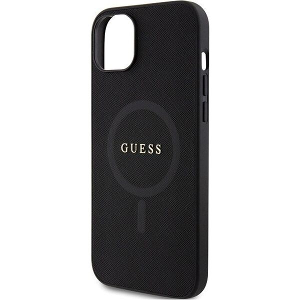 Guess Guess GUHMP15MPSAHMCK iPhone 15 Plus 6.7" czarny/black hardcase Saffiano MagSafe