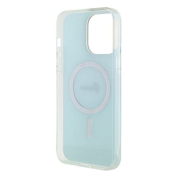 Guess Guess GUHMP15XHITSQ iPhone 15 Pro Max turkusowy/turquoise hardcase IML Iridescent MagSafe