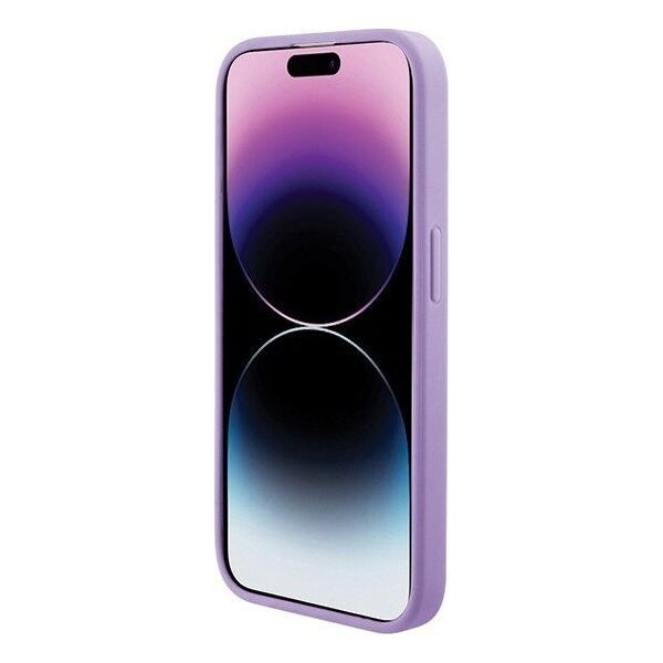 Guess Guess GUHMP15XPSAHMCU iPhone 15 Pro Max 6.7" fioletowy/purple hardcase Saffiano MagSafe