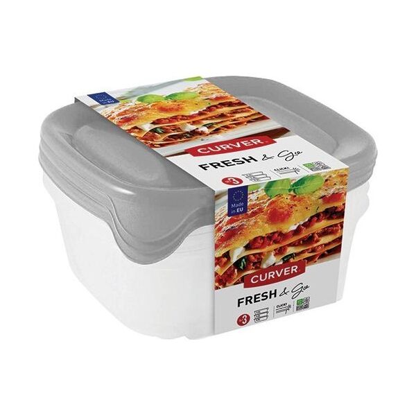 Kadax Curver Pojemnik Na Żywność Pudełko Na Lunch 3szt