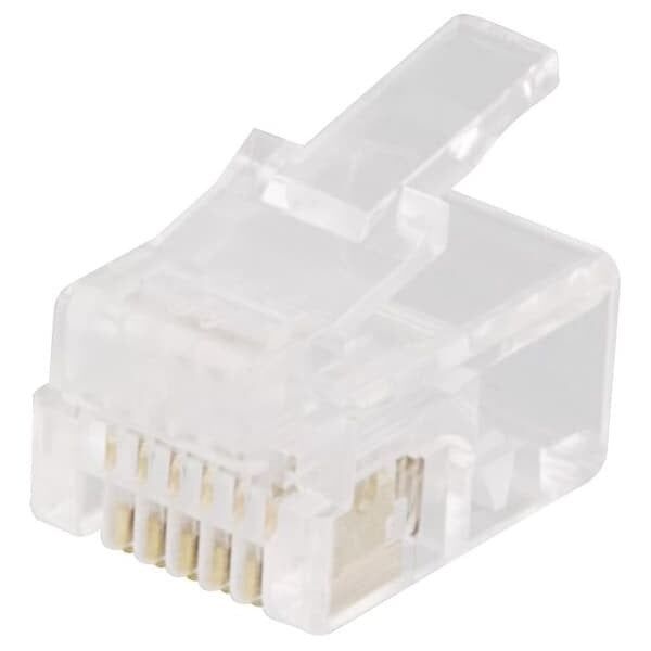 S-Impuls Δυτικό βύσμα RJ45, 8P8C, επιχρυσωμένο, μακρά έκδοση (25 τεμάχια)