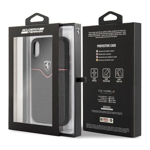 Ferrari Ferrari Hardcase FEOVEHCI65BK iPhone Xs Max black/czarny Off Track Victory uniwersalny