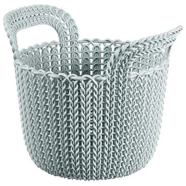 Curver Szarobłękitny Koszyk Okrągły KNIT CURVER -XS- uniwersalny