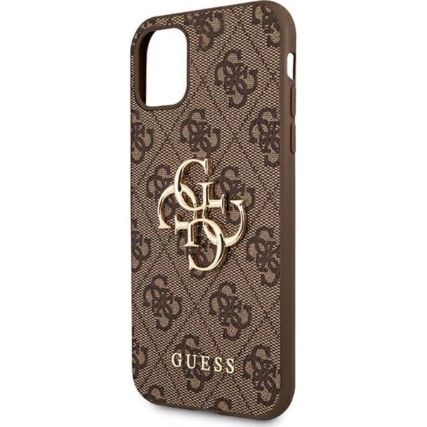 Guess Guess GUHCN614GMGBR iPhone 11 6,1 brązowy/brown hardcase 4G Big Metal Logo