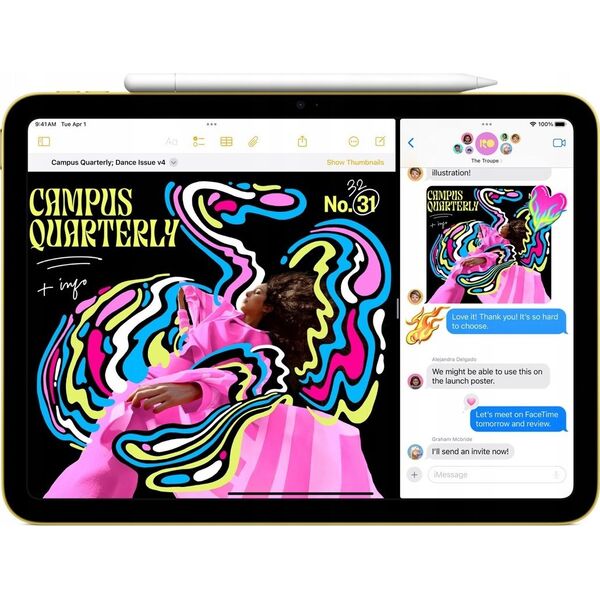 Apple iPad 11" 256GB WiFi + 5G 2025 tablet, κίτρινο (MD7M4)